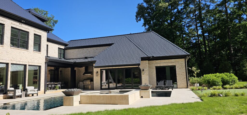 Interlock Deep Charcoal Slate Roof project in Raleigh NC, North Carolina