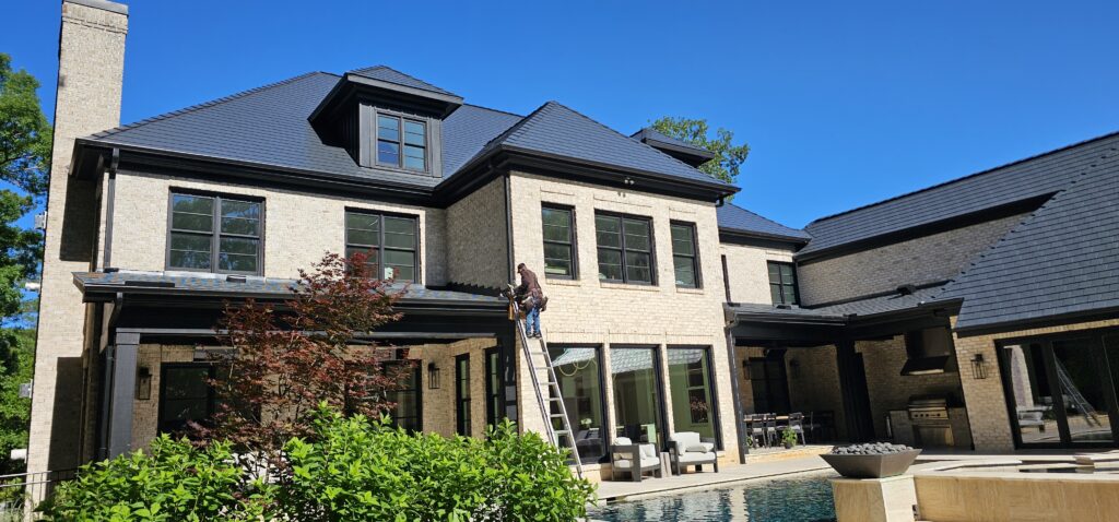 Interlock Deep Charcoal Slate Roof project in Raleigh NC, North Carolina