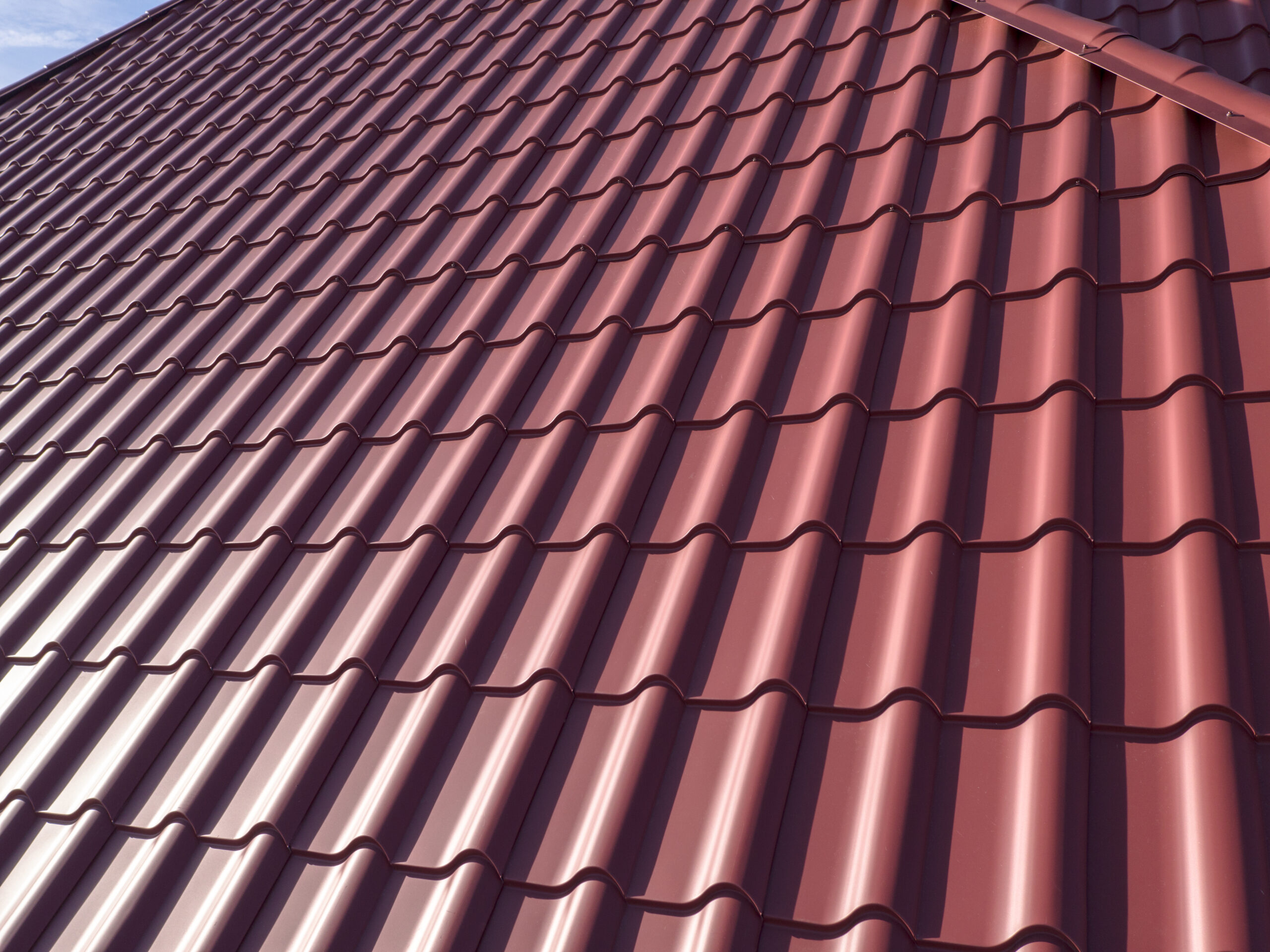 Elegant Interlock slate roofing system installed on a home