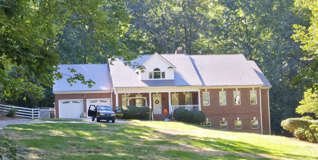 Chapel Hill Metal Roof Installation: Interlock Deep Charcoal Slate, Installed in 2010