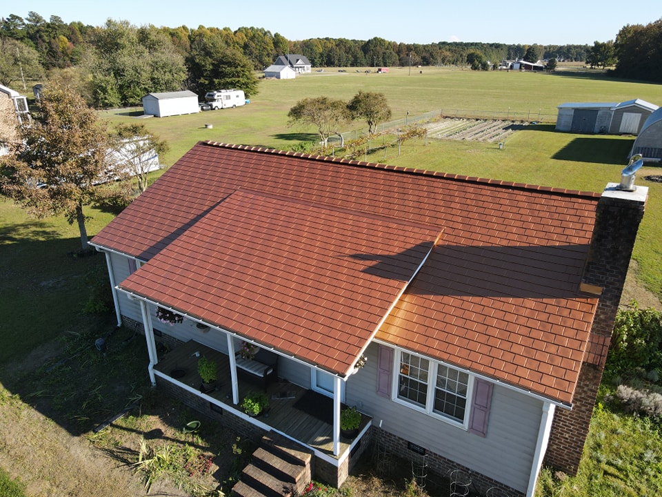 Copper Penny Interlock Slate Metal Roof in Rocky Mount, NC
